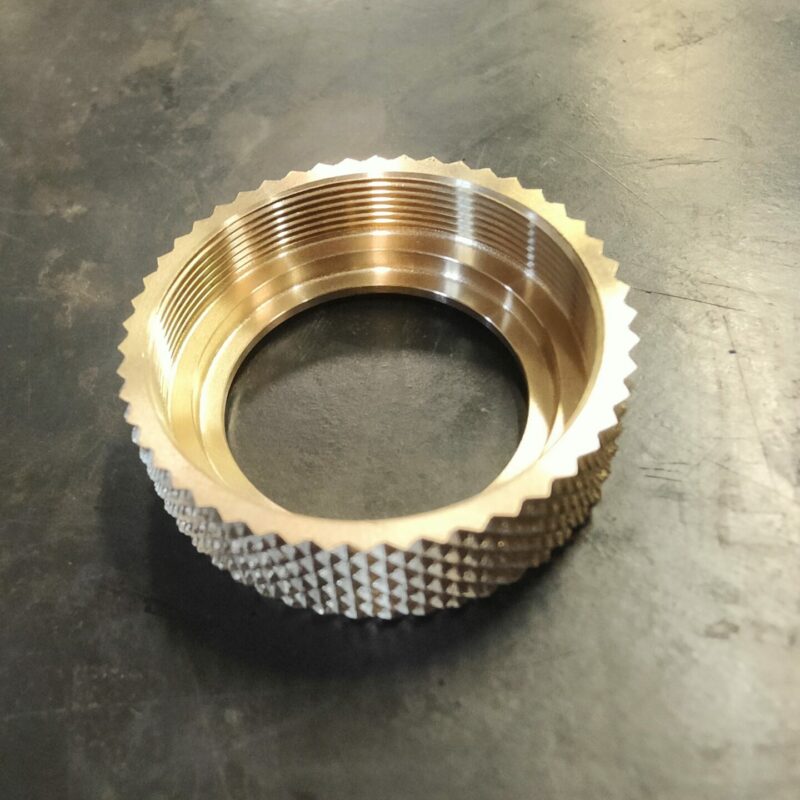Usinage de bague avec grip