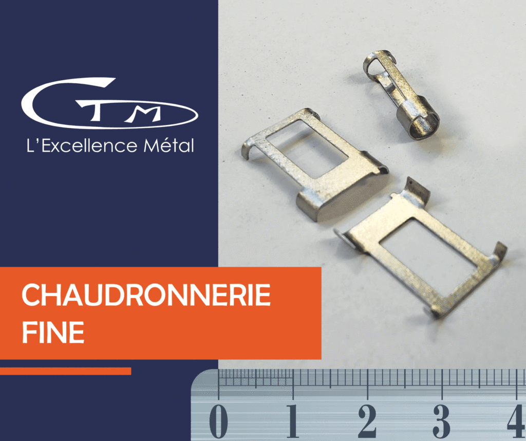 Pièces métalliques réalisées en chaudronnerie fine par CTM Laser en Île-de-France, spécialiste en mécano-soudure et tôlerie fine pour l’aéronautique et la défense.