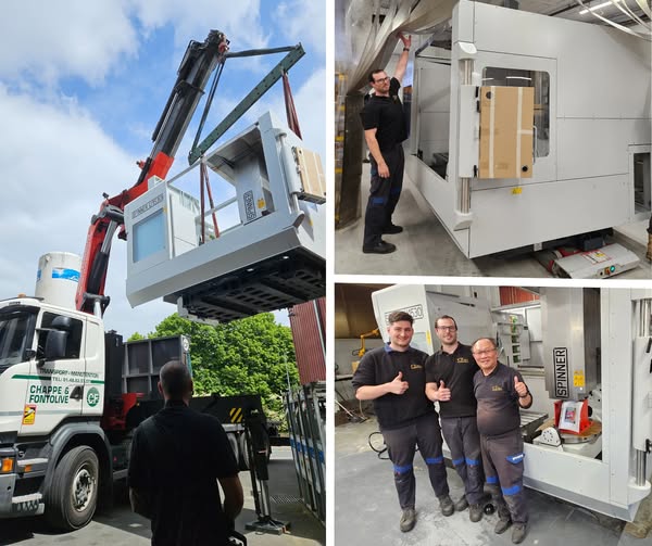 Livraison d'une nouvelle machine
